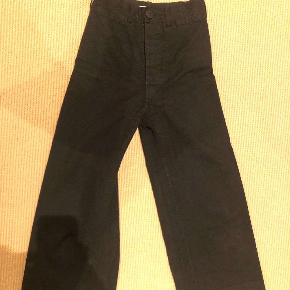 JESSE KAMM BLACK SAILER PANTS SIZE 00